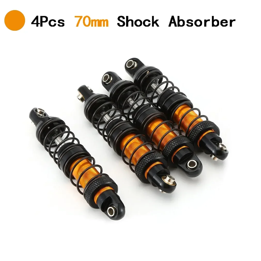 4 STUKS 70mm 80mm 90mm 100mm 110mm 120mm Verstelbare Schokdemper Olie Demper Voor 1/10 RC Crawler Auto TRX4 Axiale SCX10 AXI03007 D90