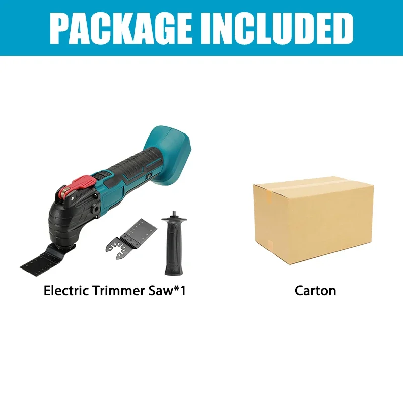 Electric Trimmer Saw Renovation Power Tool Machine, Multi-function Tool, Oscillating Tool for Makita 18V Battery (Not Included)