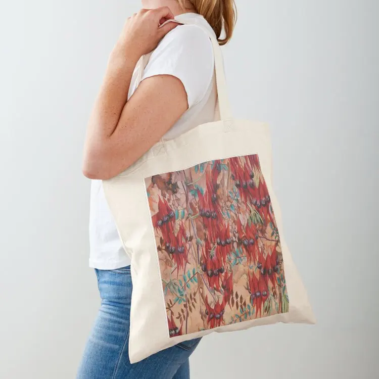 

Sturt Pea Cascade Tote Bag tote bag screen bag for beach Large bags for women ecological bags