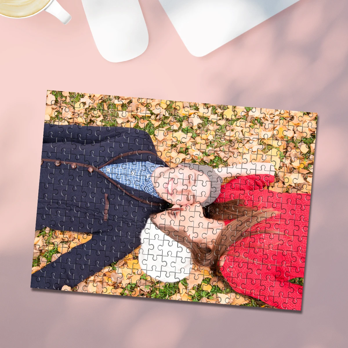 35/300/500/1000 Stück personalisiertes, individuelles Fotopuzzle mit Paarfotos, individuelles Puzzle für Paare, Familie, Weihnachten