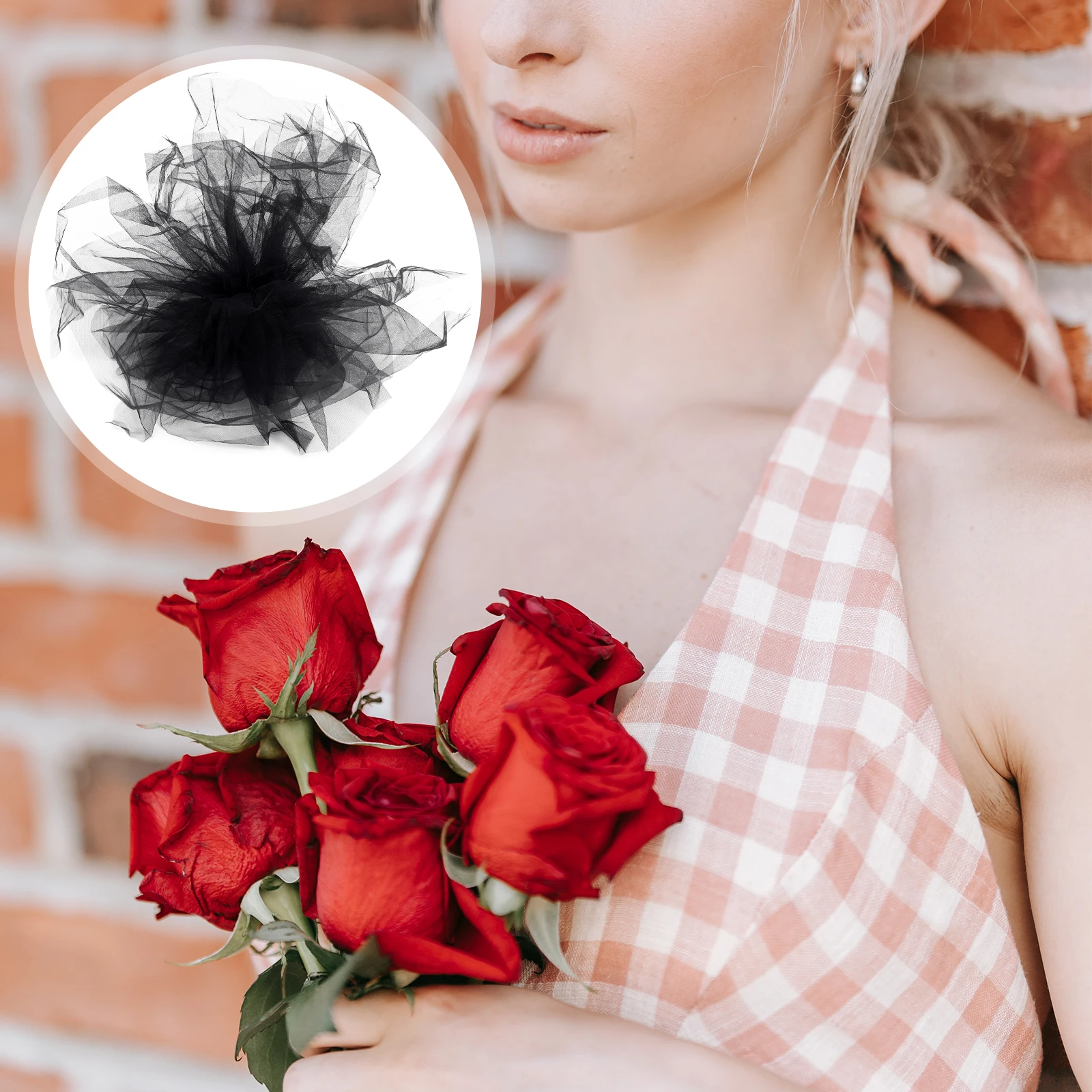 

Floral Packaging Mesh Yarn Wrinkle Wrapper for Bouquet Supplies Florist Packing Decorative Paper Valentine Anniversary