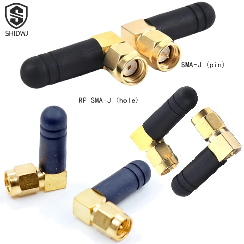 2Pcs/lot Mini Rubber 3dBi 2.4ghz WIFI Antenna SMA Male Router Bluetooth Antennas Wireless Module GSM 2.4g Antena External Aerial