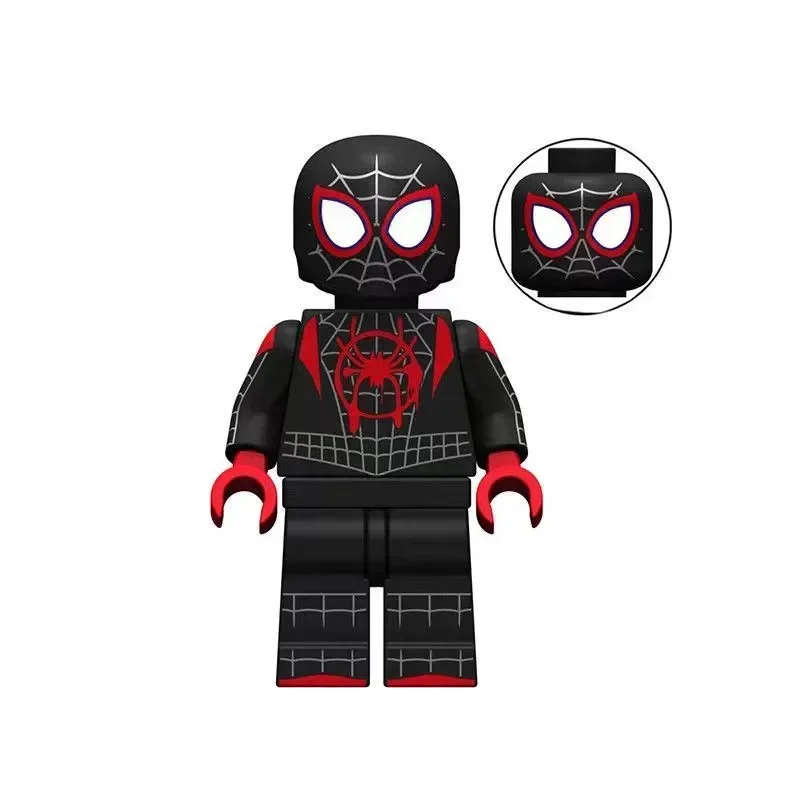 Marvel Spider-Man Web of Shadows Chaveiro, Blocos de Construção dos Desenhos Animados, Pingente de Saco Personalizado Criativo, Acessórios Presente