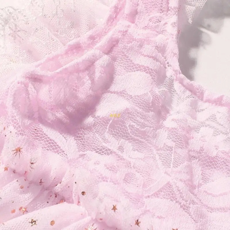 Photogenic Lace Butterfly Bodysuit Headband for Infant Photography Breathable Polyester Newborns Photoshoots Outfit