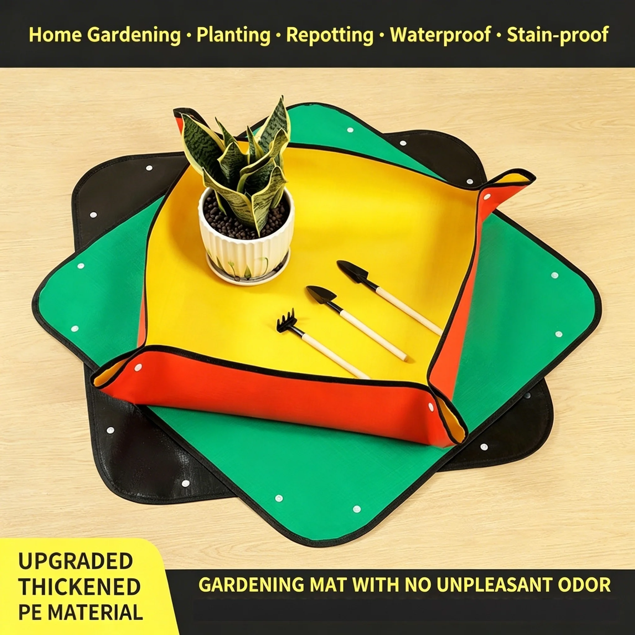 Plant Repotting Mat, Waterproof Transplanting Mat, Indoor Succulent Potting Mat, Portable Gardening Mat