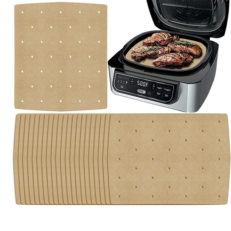 50 шт., бумажная фритюрница для фруктов, одноразовая пищевая бумажная подкладка, маслостойкая тарелка, пароварка для барбекю, аэрофритюрница, детали для выпечки