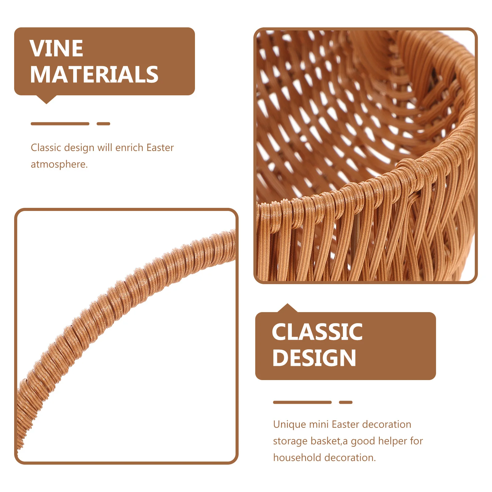 Mini panier pour pâques, organisateur de stockage de bonbons, décoration de fête, panier de rangement de fête, accessoire de photographie de maternelle