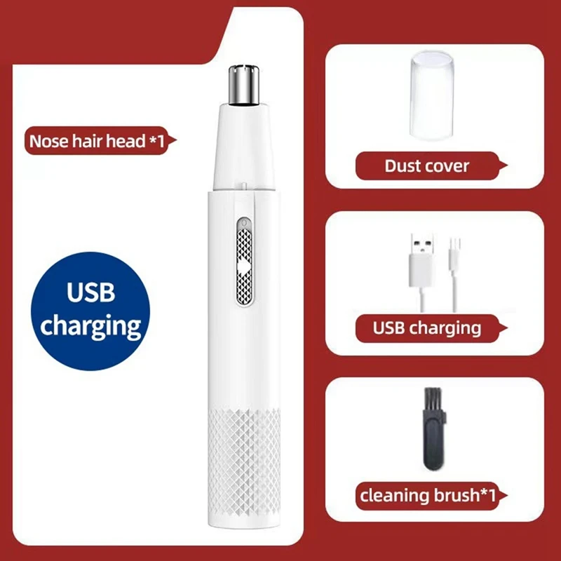 Electric Nose Hair Trimmer For Men USB Rechargeable Ear Nose Hair Trimmer Professional Trimming Tool Nose Hair Trimmer