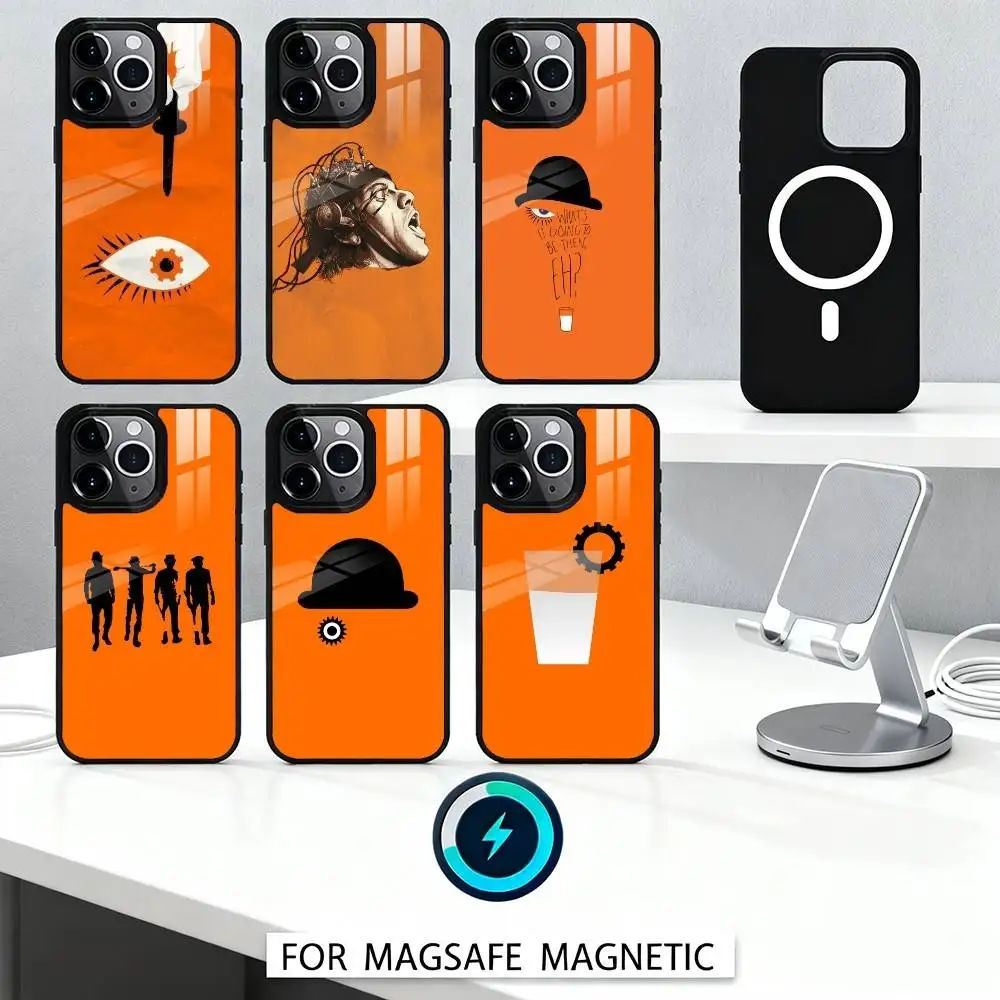 

A C-Clockwork O-Orange Phone Case For iPhone 17,16,15,14,13,12,Pro,Max For Magsafe Magnetic Wireless Charging