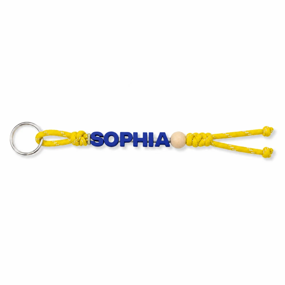 Personalised Handmade Braided Cord Keychain