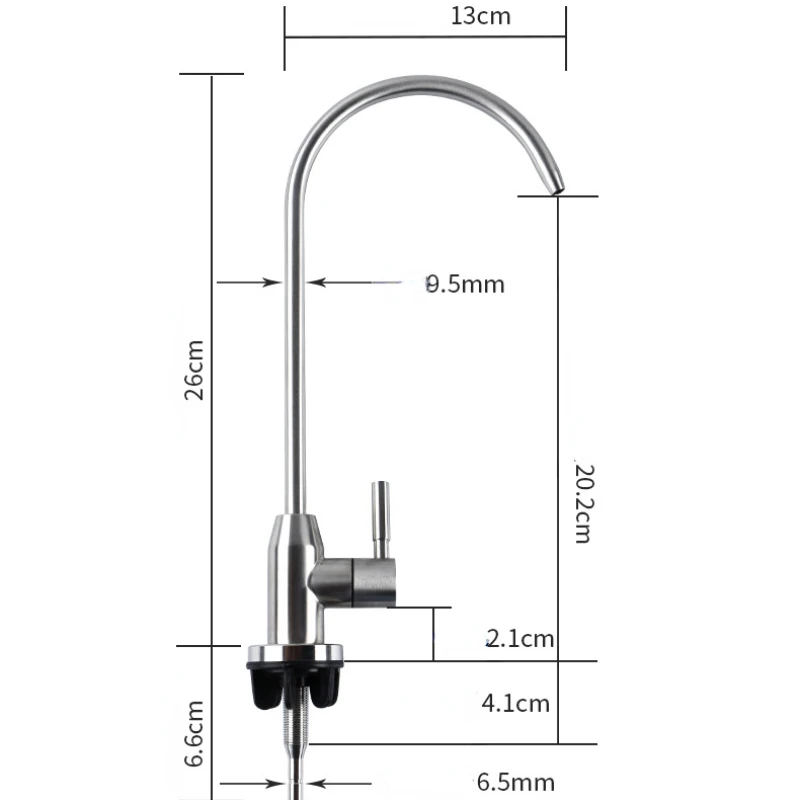 304 Stainless Steel Clean Faucet Kitchen Direct Drinking   Water Filter   Single Cooling  Purifier