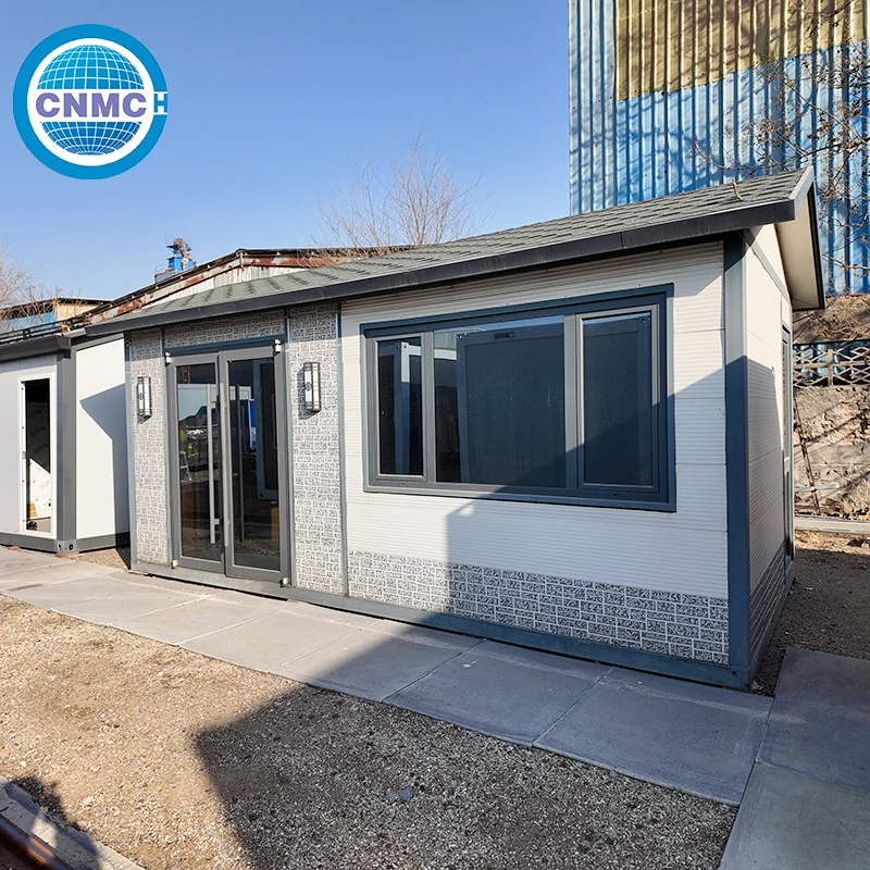 20FT Double Wing Expandable Container House Prefab Folding House for Site Office Living Room