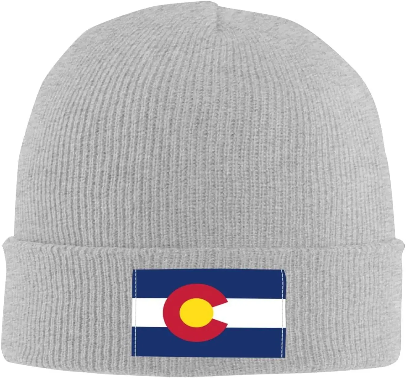 Flag of Colorado Beanie Hat for Men Women Warm Knit Skull Cap Soft Acrylic Winter Hats