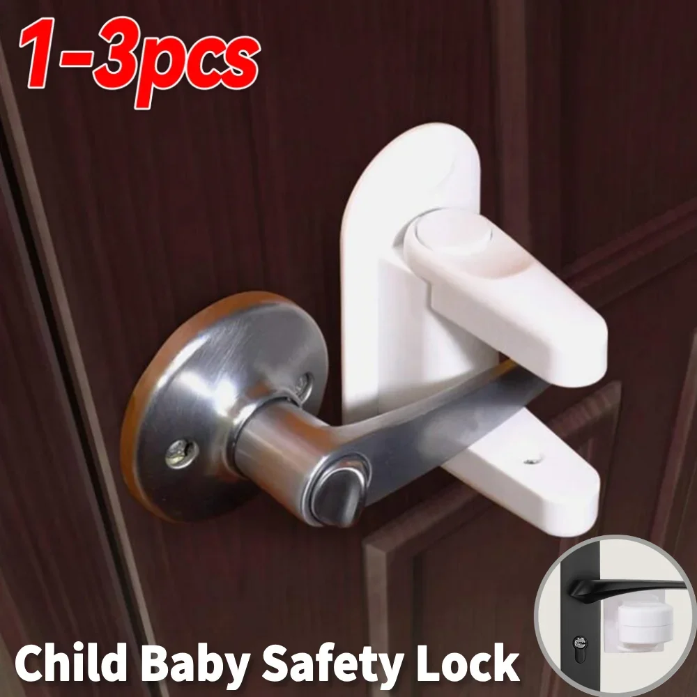 1-3 ชิ้น Multi - function ประตูล็อคเด็กทารกล็อคความปลอดภัย Universal Proof ประตูกาวสลักรักษาความปลอดภัย Anti - เปิดประตู