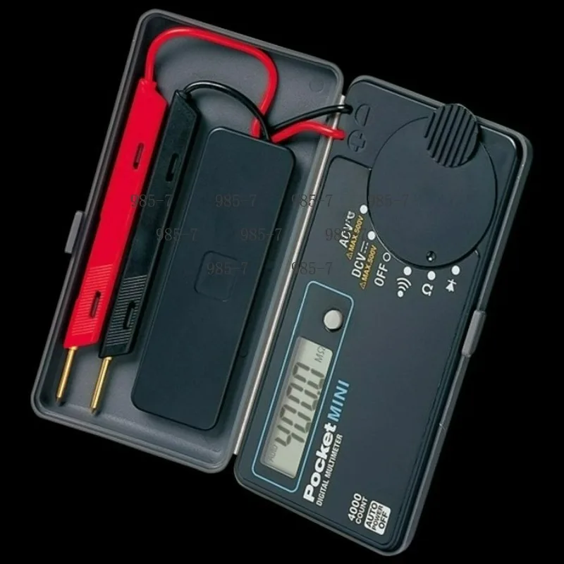 Mini Size Handheld DMM Tester, 4000 Count Display Supports DC AC Electrical Parameter Measuring