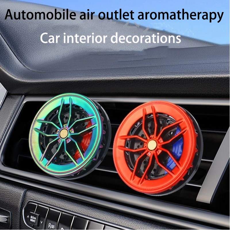 

Car air outlet aromatherapy Wheel hub rotating aromatherapy Car Creative Decoration car ornament Car aromatherapy ornament