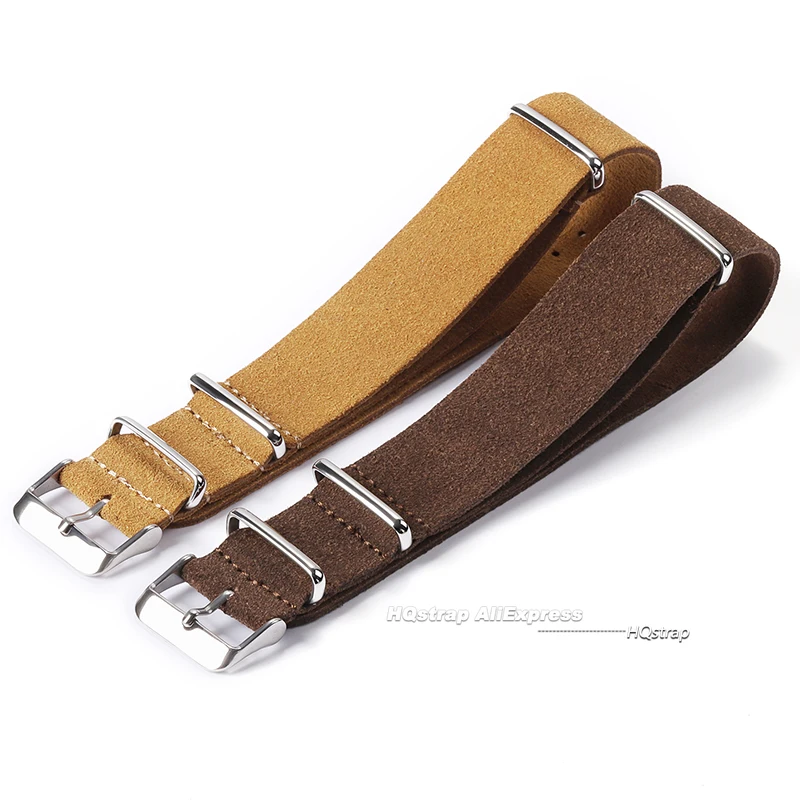 Suede Leather Strap 22mm 20mm Universal Band for Seiko Watchbands Bracelet for Samsung Galaxy Watch 5 4 3 Replacement Straps