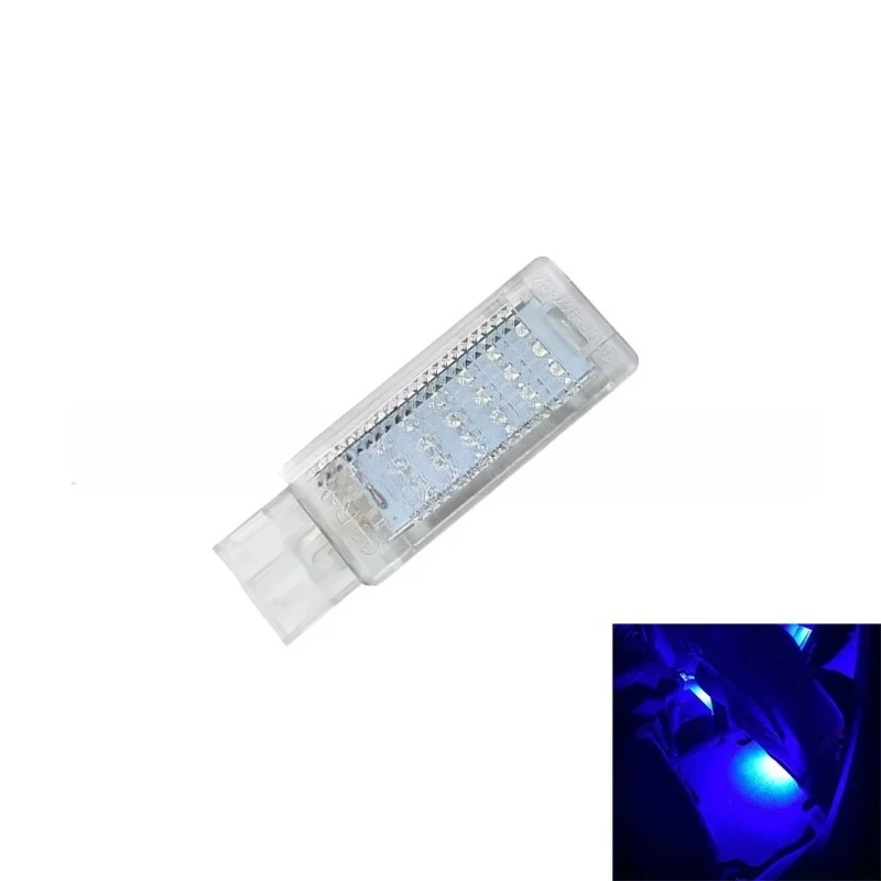 

For Golf Polo Passat Tiguan Jetta Caddy Good Car White LED Footwell Light New 2 PCS Glove Box Trunk Light 12v