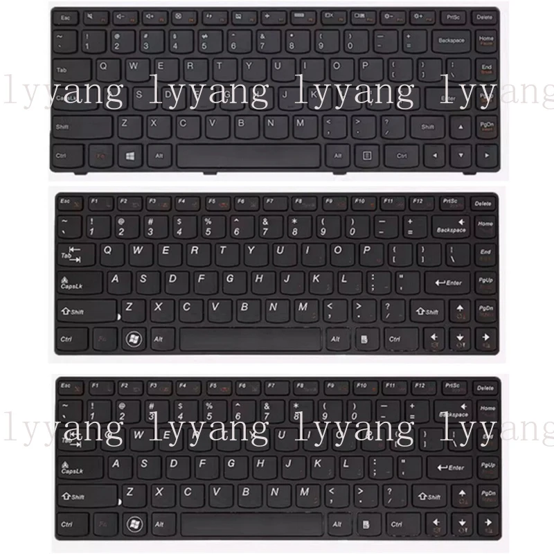 Teclado US para Notebook Lenovo G480 G490 G485 G410 Z380 Z480 Z485 G400 G405