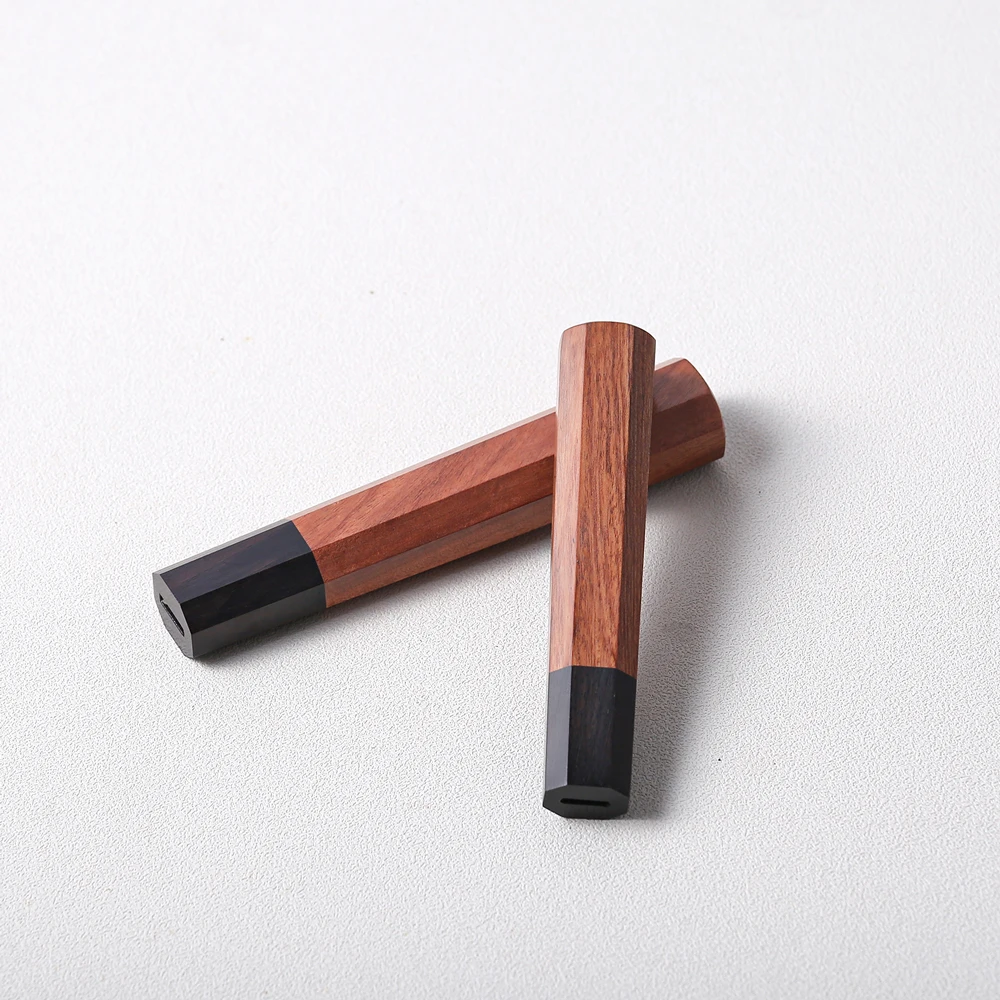 Cuchillo de Chef de estilo japonés con mango octogonal, cuchillos de cocina DIY, detalles de fabricación de madera Natural ecológicos, accesorios, mangos DIY