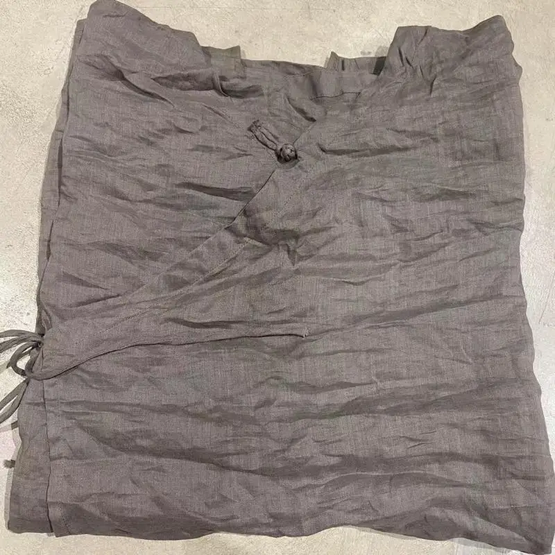 Spring Summer New Arts Style Women Loose V-neck Long Shirt High Quality Ramie Vintage Button Casual Shirts Female Blouse SN157