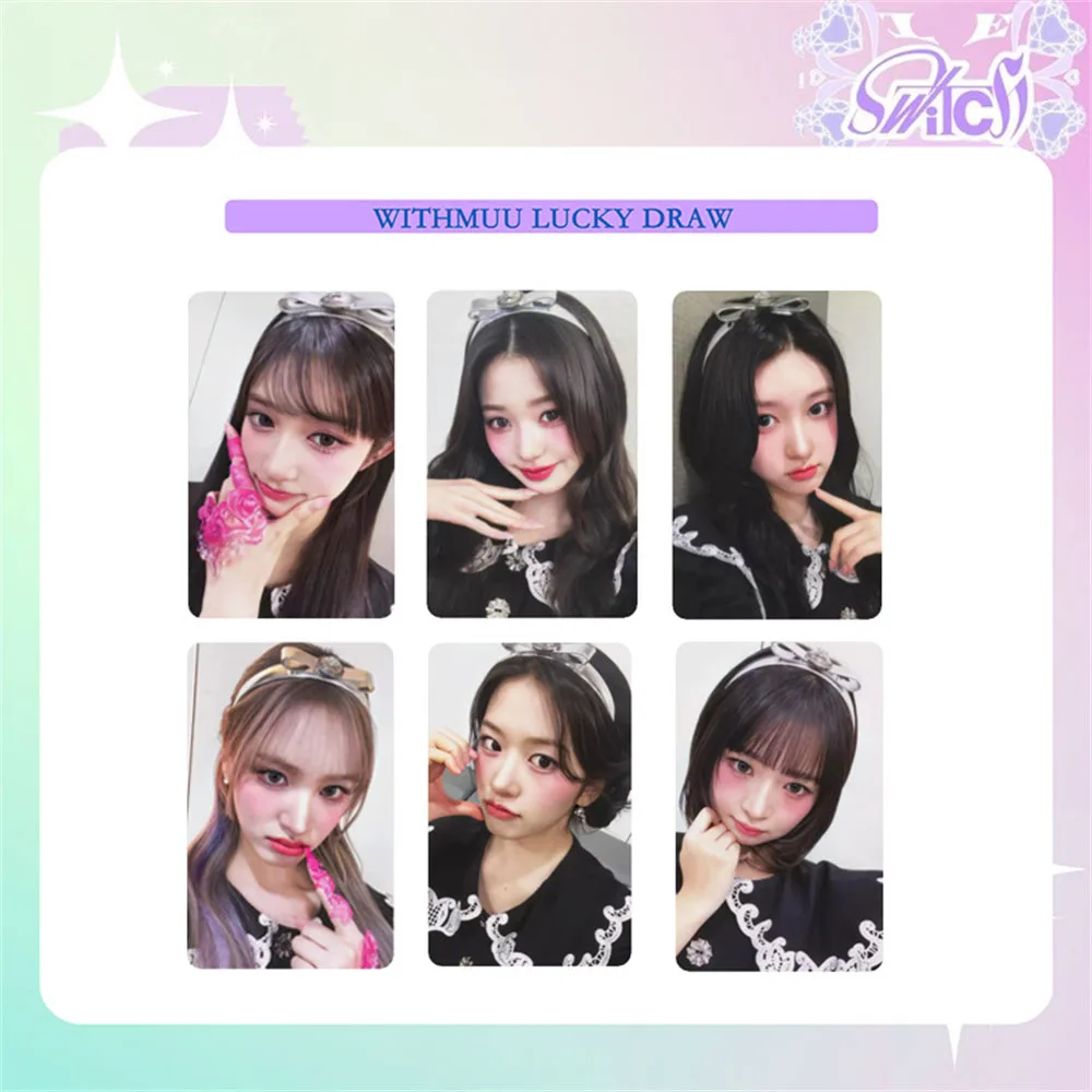 18 pz/set KPOP Album SWITCH Photocard Yujin Gaeul Wonyoung lisa Rei Leeseo Selfie cartolina Two-Sided Lomo Cards Fans Collection