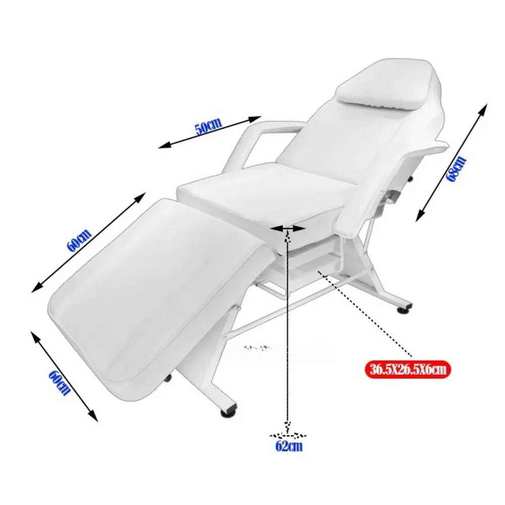 Export beauty salon beauty bed, tattoo bed, folded full back tattoo chair, microplastic massage table, physiotherapy embroidery