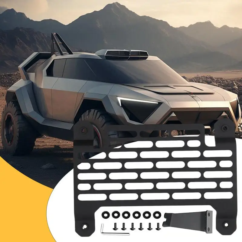

For Tesla License Plate Frames ForCybertruck Car Front Rear License Plate Protector Weather-Proof Auto Accessory Bracket