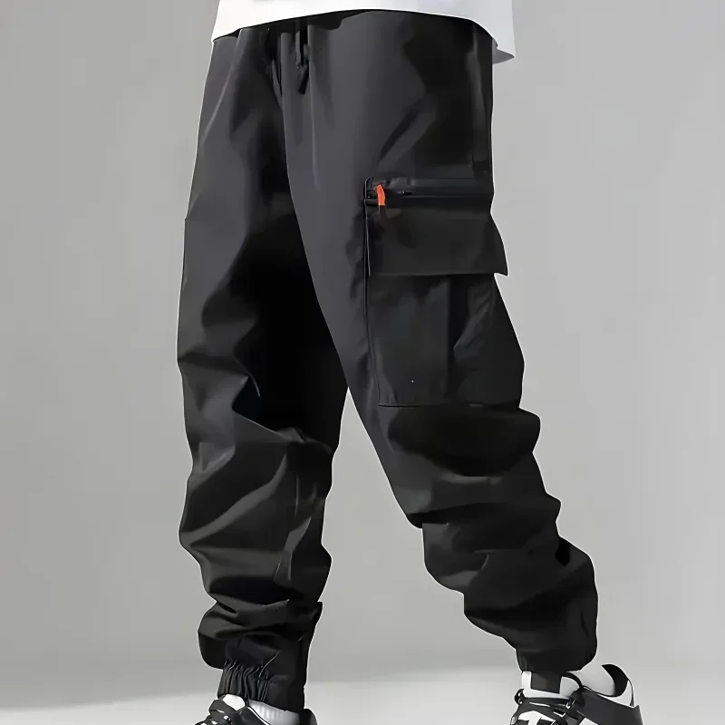 メンズカーゴパンツ新カジュアルマルチポケット軍事戦術パンツ男性生き抜くルーズストレートジョガー男性ロングだぶだぶのズボン