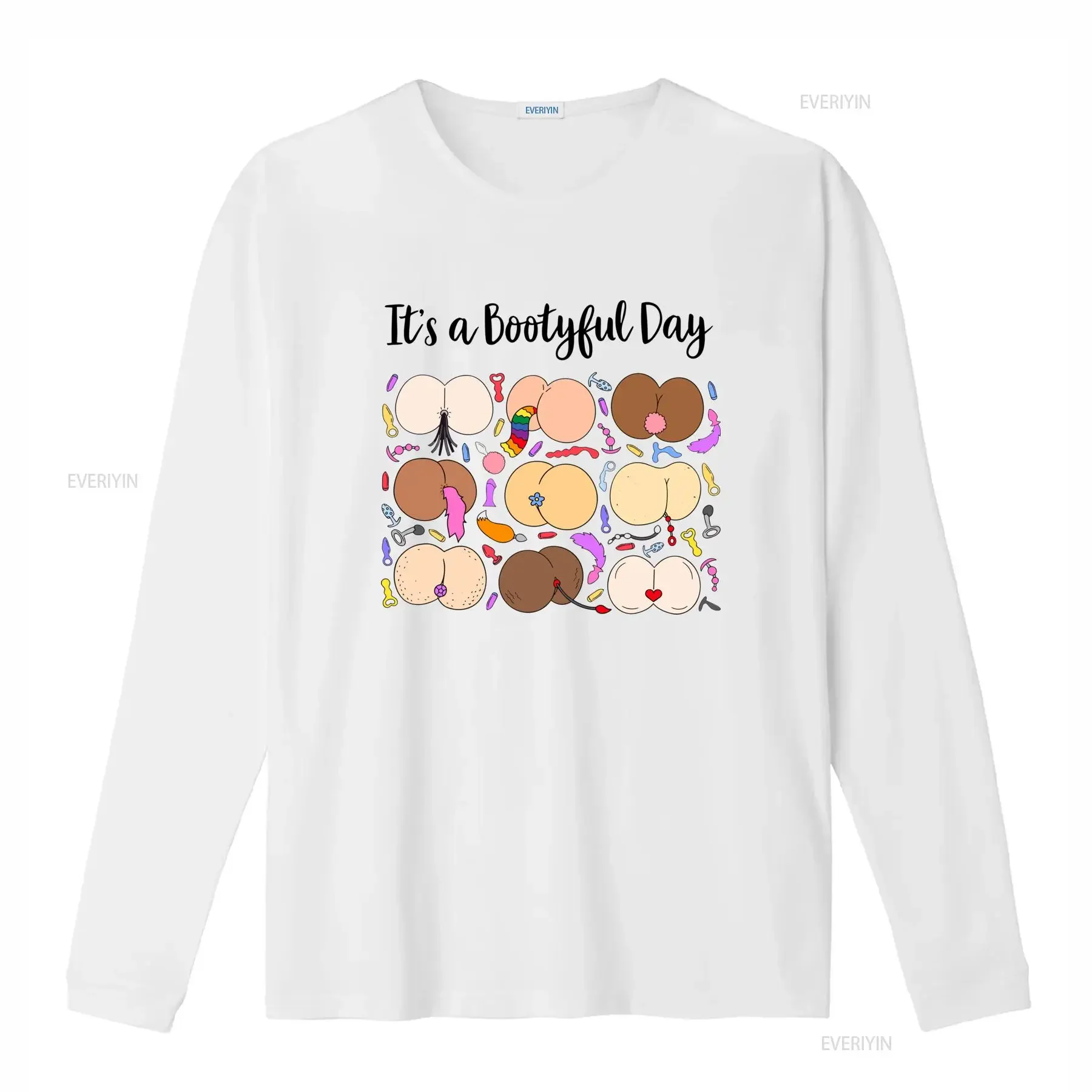 Funny Novelty Adult Humor Cartoon Butt Booty Print Casual Streetwear T Shirt vintage Washed Soft designer clothes fashion homme