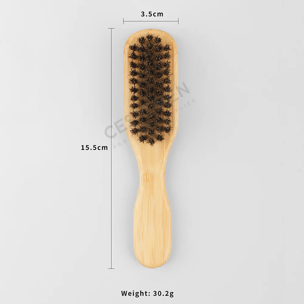 Barbershop Men Beard Brush Professional Wooden Broken Hair Remove Comb Hairdressing Neck Duster Styling Comb Hair Cleaning Brush