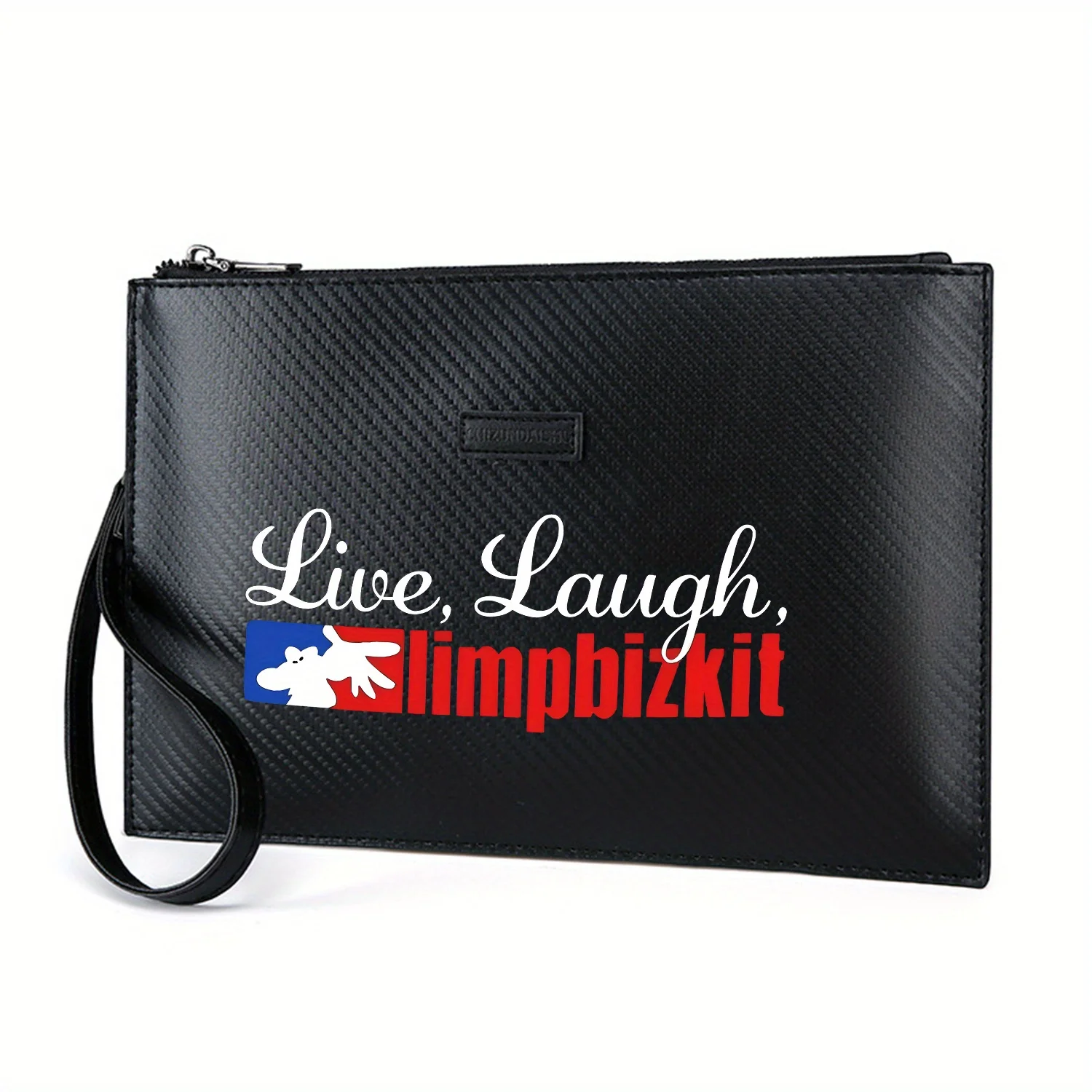 live-laugh-limp-bizkit-logotipo-elegante-impresso-pu-bolsa-masculina-elegante-e-pratica-para-transporte-diario