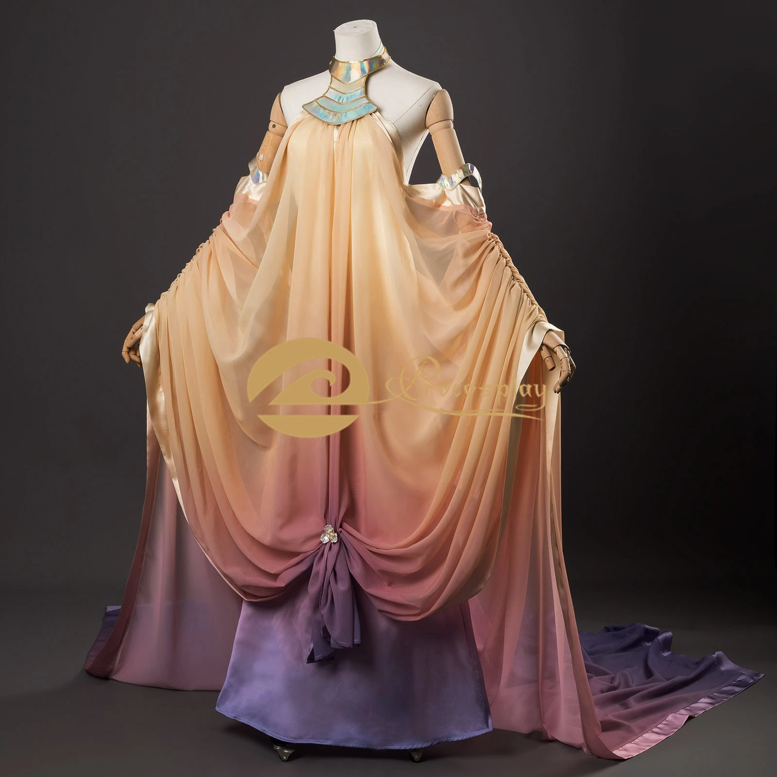 Padme Cosplay Amidala Costume Outfit Women Dress for Halloween Party view 2