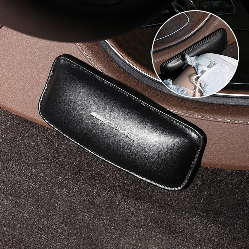 Car Interior Pillow Comfortable Elastic Cushion Leather Knee Pad for Mercedes Benz AMG W211 W203 W204 W210 W124 W202 CLA W212