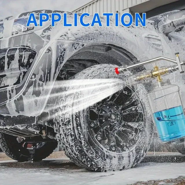 Hochdruckreiniger Dual Function Wand 1/4" Quick Connect Snow Foam Cannon Soap Gun Car Cleaning Zubehör – Detail 8