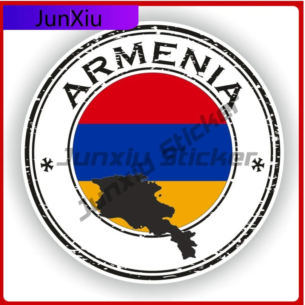 

Armenia Seal Round Flag Artistic Auto Exterior Detail Commonly Used On Bumpers Rear Windows And Trunks With National