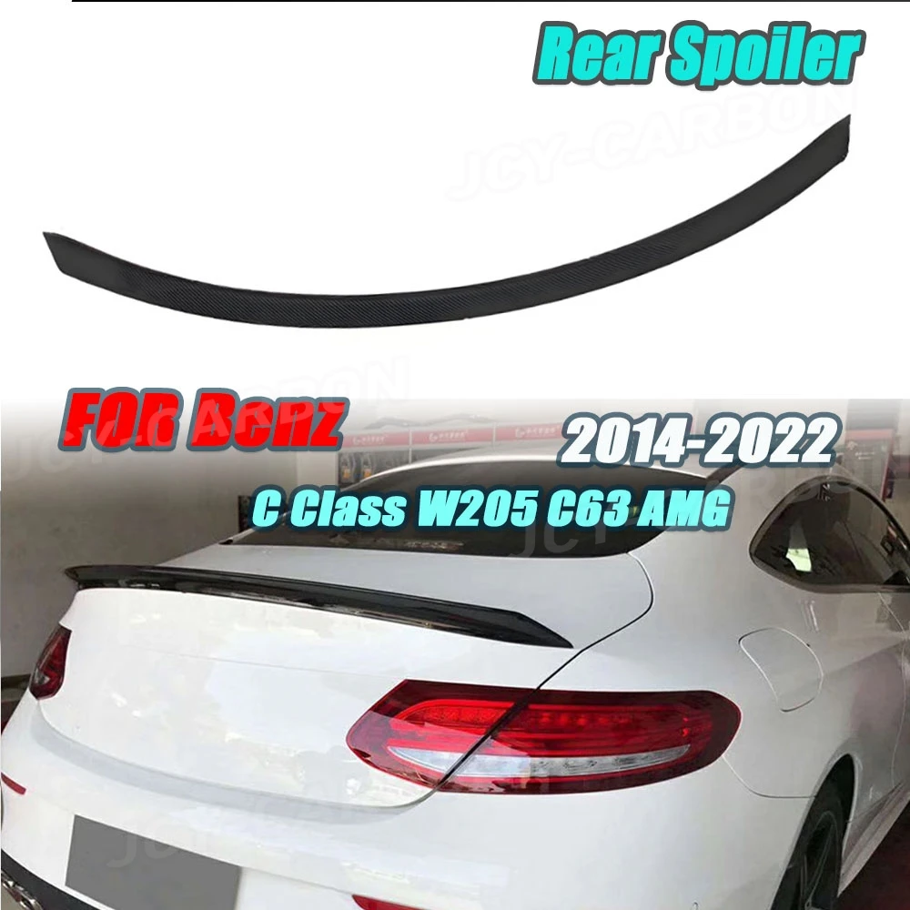 

Carbon Fiber Car Rear Trunk Lip Spoiler Wing For Mercedes Benz C Class C205 2 Door Coupe W205 4 Door sedan 2014-2022 Accessories
