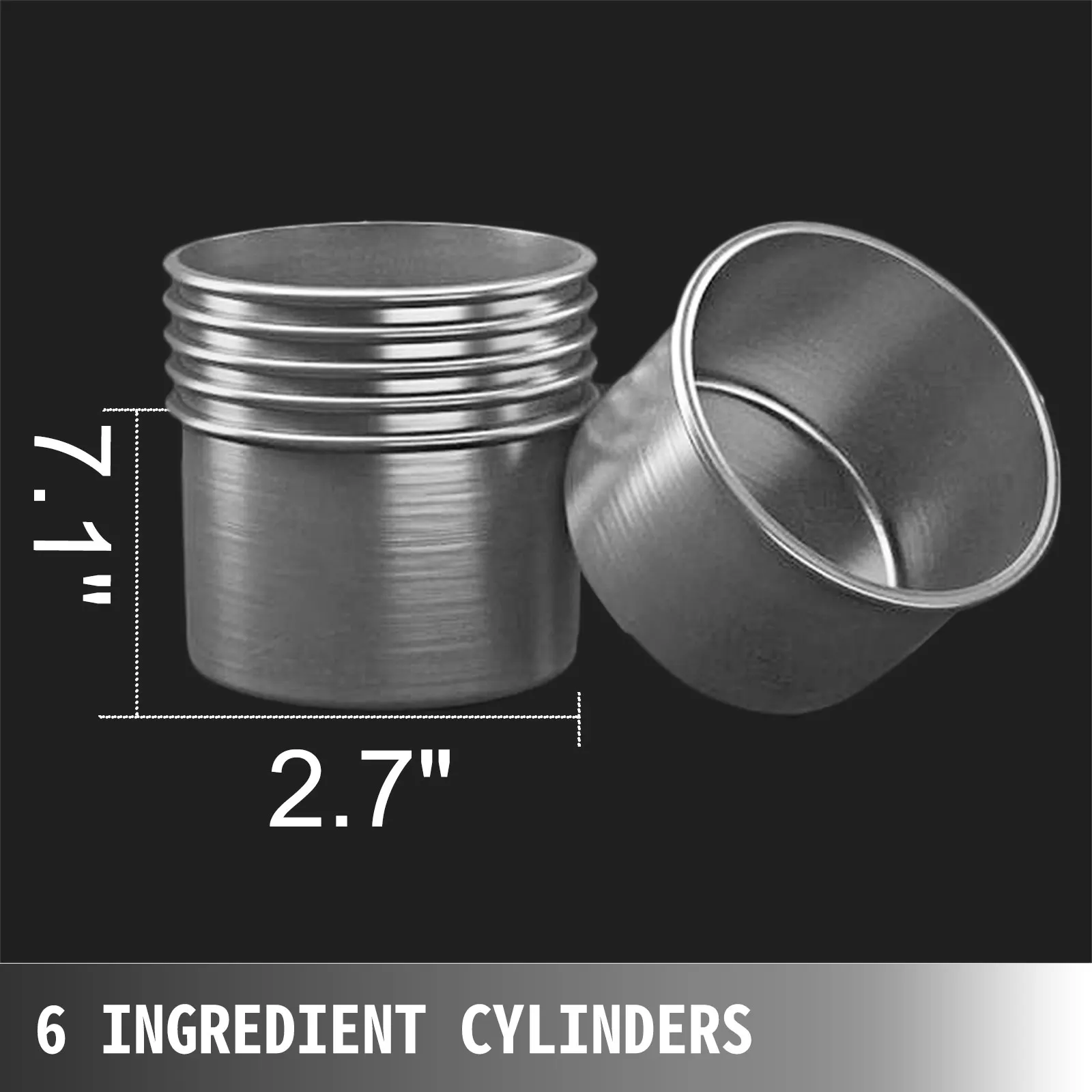 VEVOR Machine � La Glace Yogourt Frit�e CBJ-1 * 6, Cr�me Glac�e en acier inoxydable 740W, avec 6 cylindres peut faire face aux formules pr�par�es/jus de fruits/milkshake/yogourt/bouillie