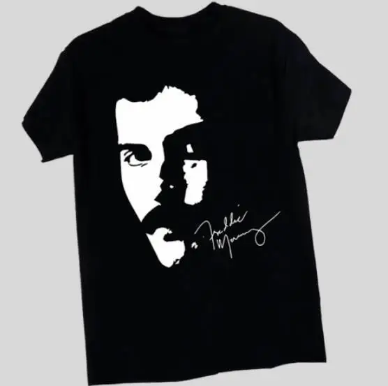 Freddie Mercury Face Unisex Black T-Shirt Gift For Father Day