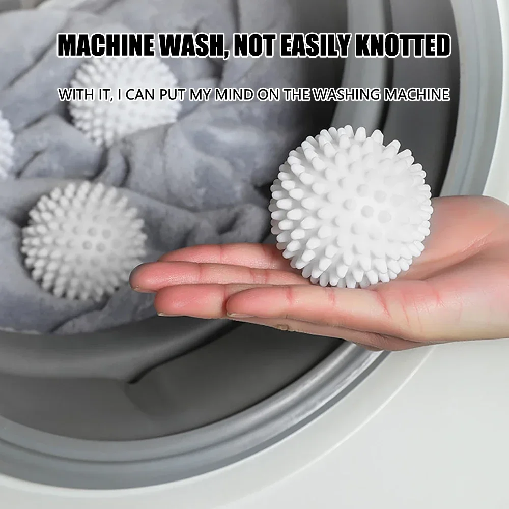 Cleaning Balls Magic Laundry Reusable PVC Solid Household Washing Machine Accessories Fabric Softener Clothes Cleaner 2024 New