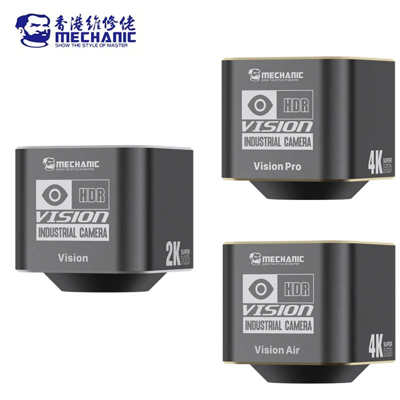 Câmera de microscópio mecânica série visão 4k hdr 800w 1.8 Polegada sensor sony saída hdmi controle sem fio ferramenta de imagem de inspeção