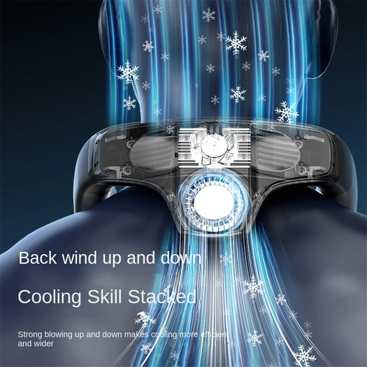 

A20M Neck Air Conditioner Fans That Blow Cold Air Cooling Device Wearable Fan,5200mAh Battery Rechargeable Personal Fan White