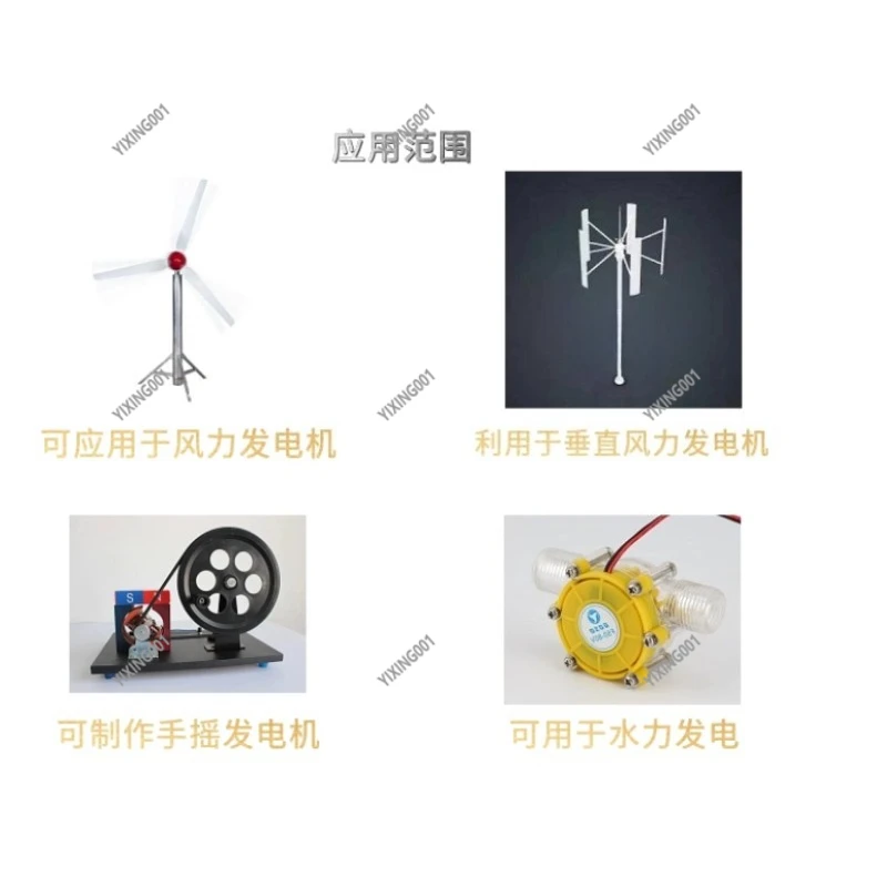 Double-Layer Iron Core Ultra-Low Speed Efficient Disk Generator High-Power Multipole Strong Magnetic Three-Phase AC Motor