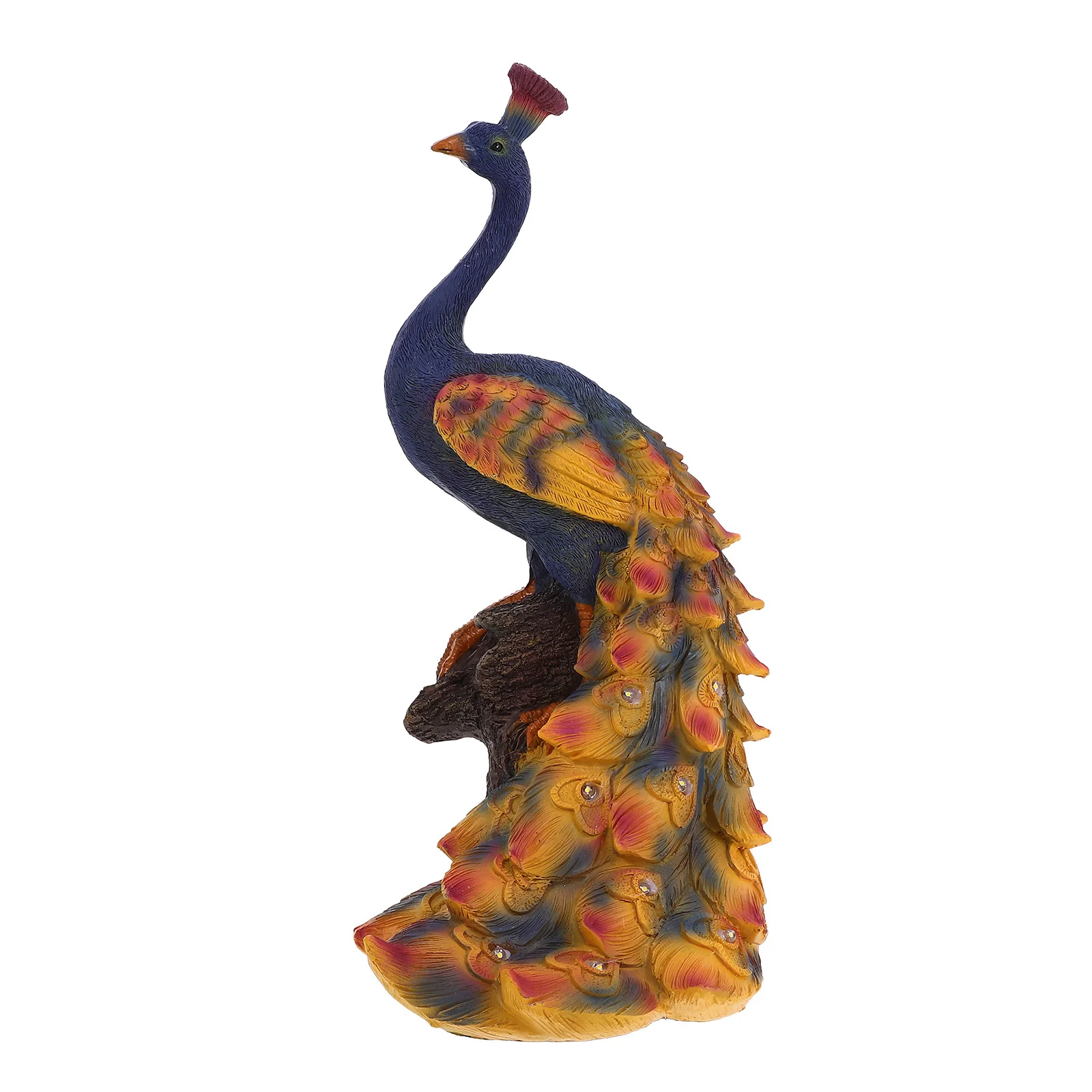 

Animal Solar Energy Peacock Sculpture Decoration Garden Decorations Peacocks Resin Statue