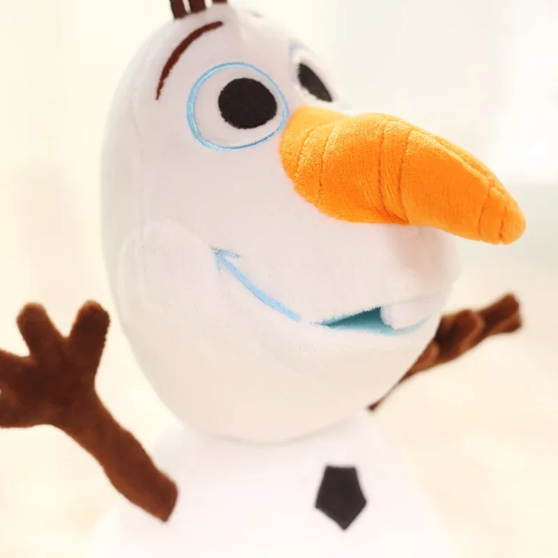 Oryginalny Disney Frozen Olaf pluszowy Kawaii bałwan zabawki Model postaci miękkie nadziewane Animes lalki na prezenty dla dzieci