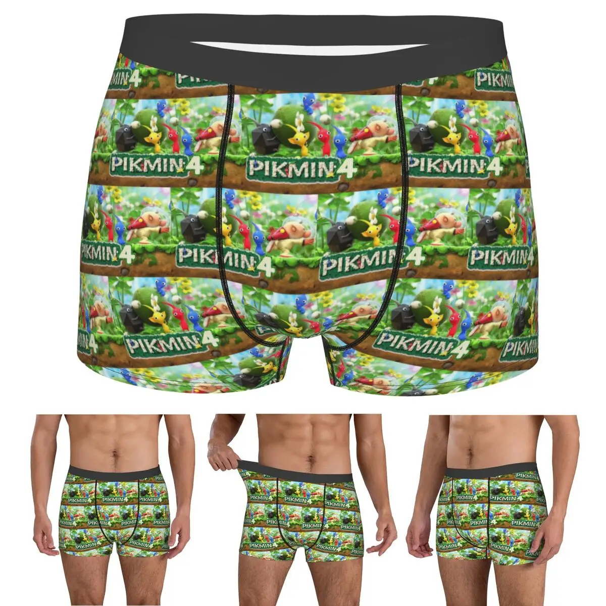 

Трусы-боксеры, шорты, трусики Pikmin, мужское удобное нижнее белье для мужчин, подарки бойфренду