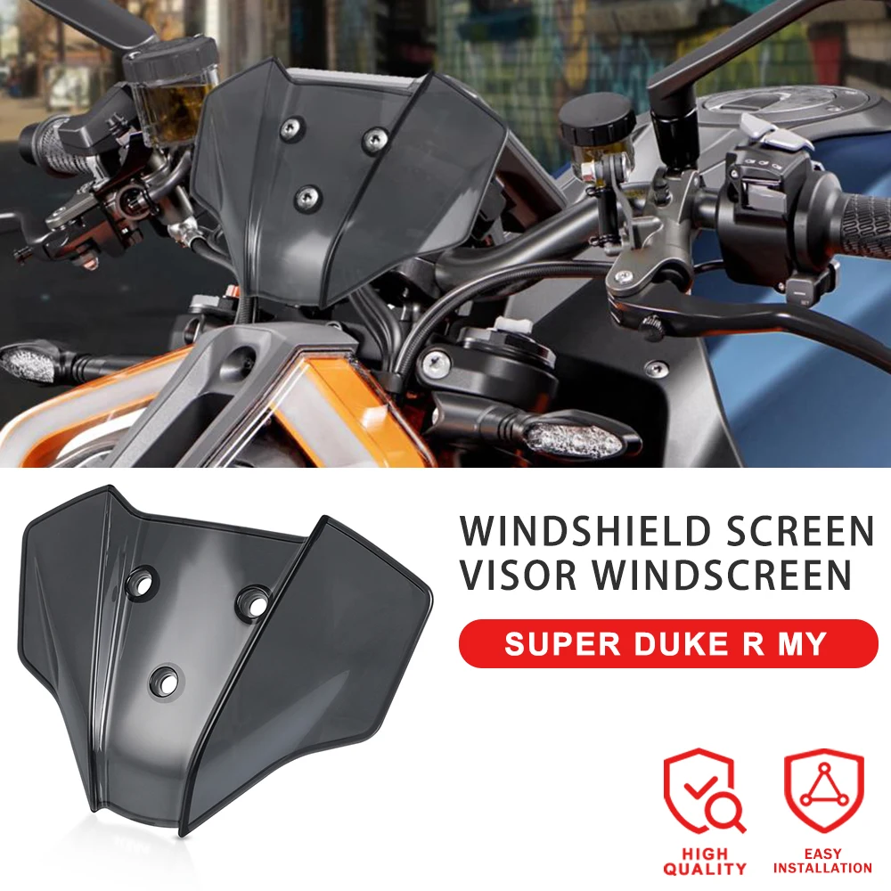 

For 1290 SUPERDUKE R Flyscreen Headlight Windshield Motorcycle Accessories Tools For 1290 Super Duke R MY20 2020 2021 2022 2023