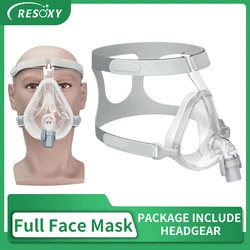 CPAP Full Face Mask cover Medical Silicon Auto CPAP APAP BiPAP for MedicalAir Breathing Machine Sleep Apnea Anti Snoring ﻿