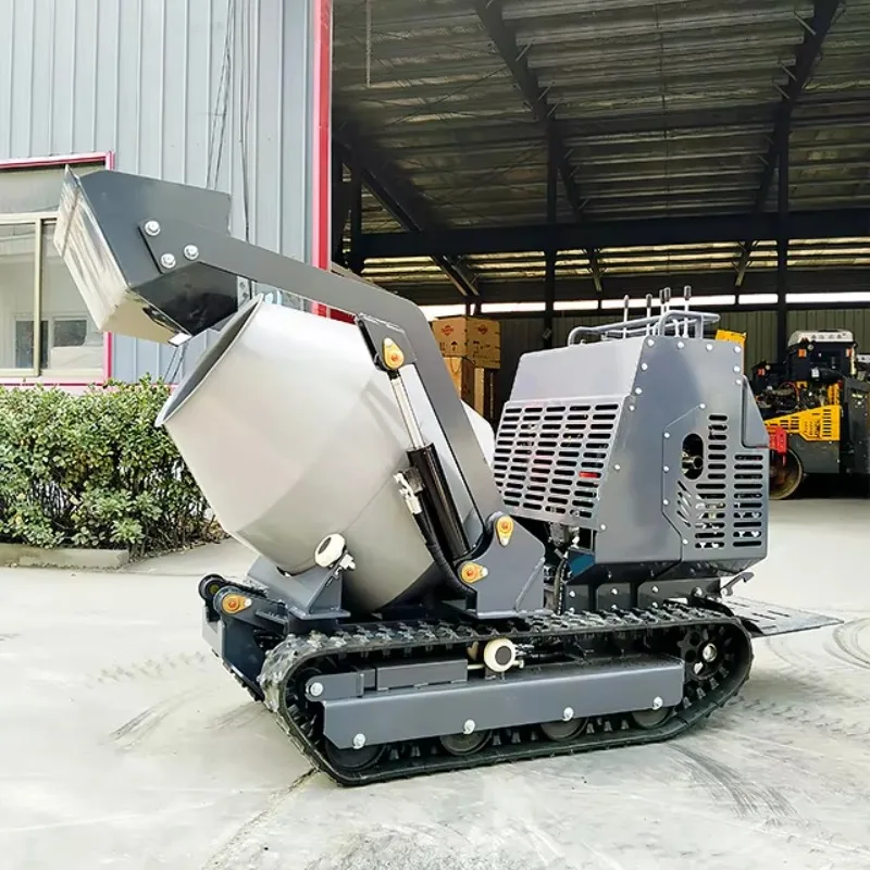 Customized Hot Sale 2026 Concrete Mixers Self-loading Truck Mini Crawler Dumper 0.3 Cubic Meters Hydraulic Dumper China Mini Du