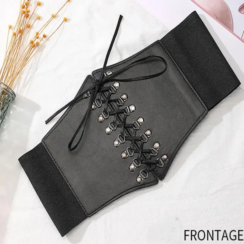 حزام الخصر للبطن حزام خصر عريض حزام خصر قابل للتعديل للنساء قميص تنورة اكسسوارات الديكور